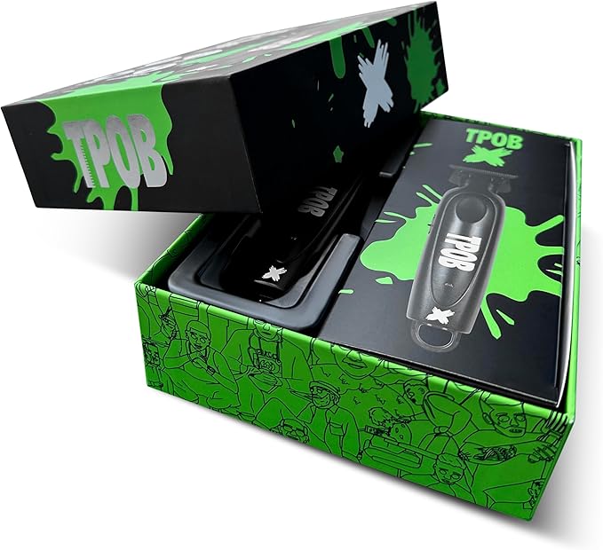 TPOB X Digital Brushless 7200rpm Professional Hair Trimmer Hair Clippers for Men, Psycho Zero Gapped T-Blade Trimmer Cordless Rechargeable Edgers Clippers
