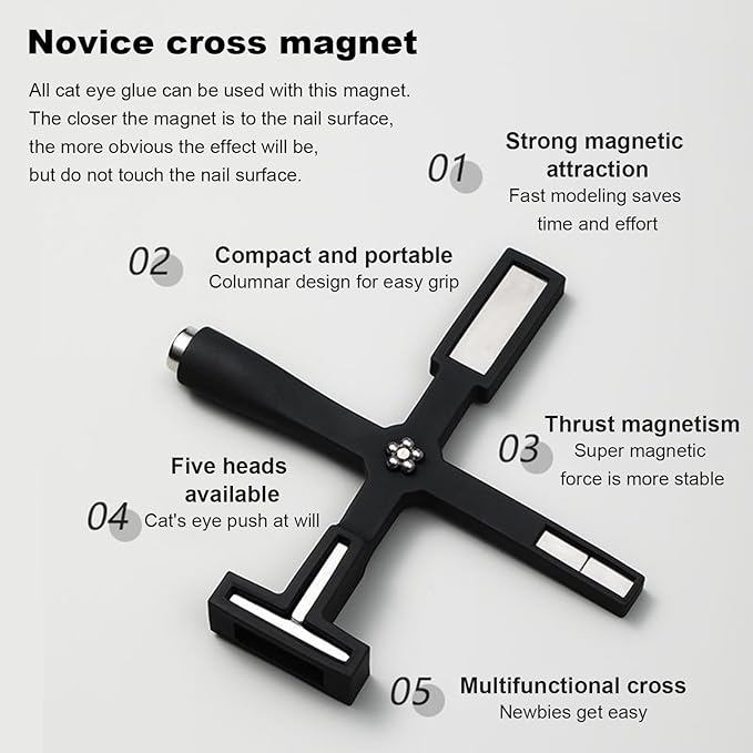 5 in 1 Nail Magnets for Gel Polish Tools 3D Magnet Wand Nail Art Magnet Stick Tool Nail Design Tools Nail Art Accessories DIY Home Salon Women s Christmas Gifts pink