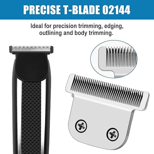 02144 Replacement Detachable T Blade Compatible with Wahl Trimmers 9864/9864SS/9686/9818A/9854L/9876L/9854 /WSS3L/SS2L etc - Japanese Stainless Steel 40mm Replacement Trimmer Blade #02144