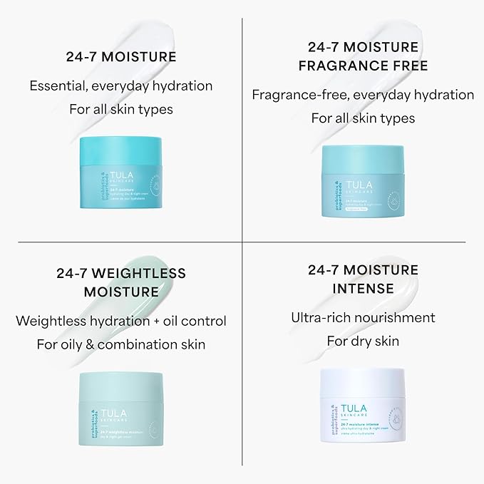 TULA Skin Care 24-7 Moisture Intense Ultra Hydrating Day & Night Cream - Ultra Nourishing Moisturizer for Face, Improves, Soothes & Maintains Skin Balance, 1.5 oz.