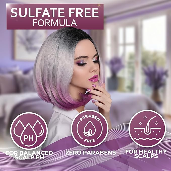 Color Safe Shampoo and Conditioner Set – Anti-Fade Protection for Color Treated, Dyed & Highlighted Hair – Sulfate & Paraben Free, Hydrating Formula with Rosemary, Coconut & Argan Oil for Women & Men