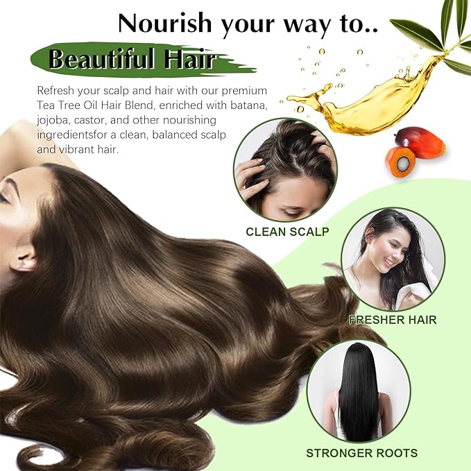 Batana Oil for Hair Growth - Dr. Sebi 100% Raw Natural Batana Oil, Care for Hair thickness Stronger 4 FL Oz