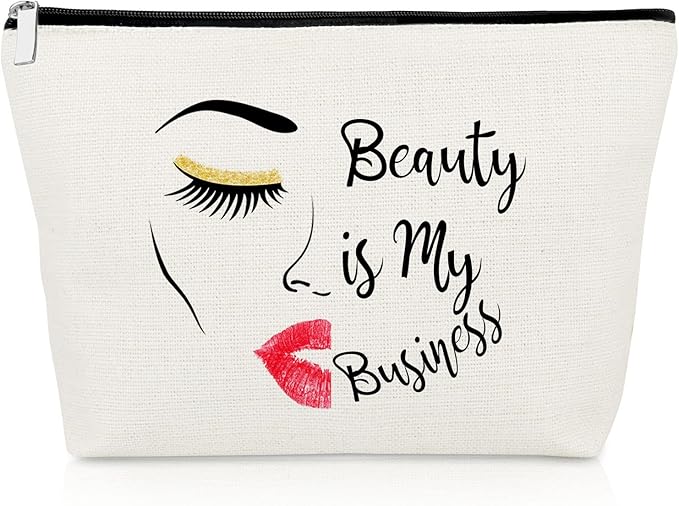 Makeup Artist Gifts for Women Cosmetic Bag Makeup Lover Gift for Lash Girl Beautician Hairdresser Thank You Present for Stylist Cosmetology Graduation Travel Cosmetic Pouch Christmas Birthday Present