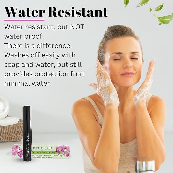 Better’n Ur Lashes Organic Mascara (BROWN) | 100% Natural | Made w Certified Organic Ingredients | Non GMO | Hypoallergenic for Sensitive Eyes | Length & Volume | Vegan | Cruelty Free