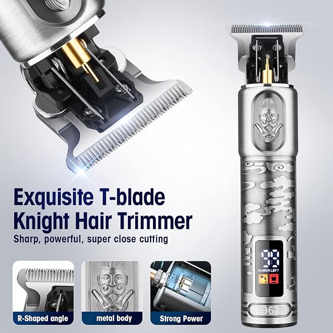 Foil Shavers for Men Electric Razor, Clippers and Trimmer for Men with LED Display, Waterproof