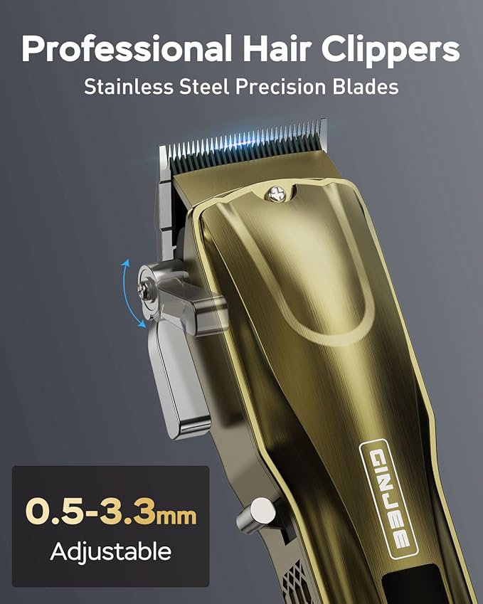 Hair Clippers for Men Professional Cordless & Corded - Barber Clippers Rechargeable for Hair Cutting, Beard and Body Grooming Kit for Household