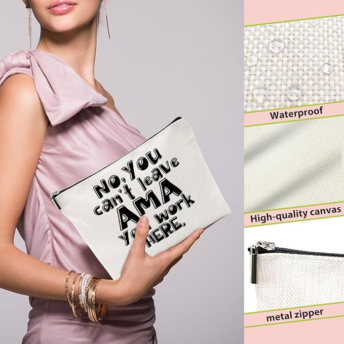 Nurse Gifts, Funny Makeup Bag, Nurse Accessories Funny Horse Cosmetic Bag, Doctor Gift Nursing Travel Organizer Zipper Pouch Thank You Nurses Week Gifts for Women Coworker Physician Assistant