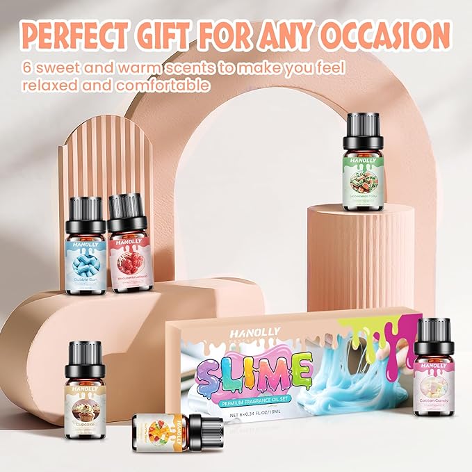 Premium Essential Oil Set, Fragrance Oil for Candle & Soap Making, Essential Oils for Diffusers for Home, Diffuser Oil Scents, Aromatherapy Scented Oils (6X10ml)