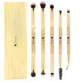 DUcare Eyeshadow Brushes Set Duo End Eye Makeup Brushes Eyeshadow Brush set 5Pcs Travel Concealer Eyebrow Eyelash Eye Liners Blending