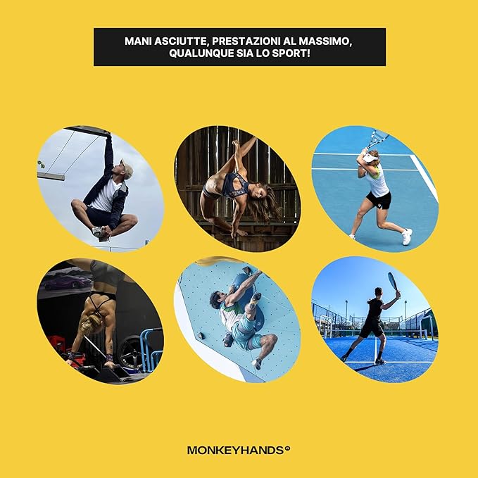 MONKEY HANDS MonkeyHands Gel Grip Pole Dance, Calisthenics, Rings, Parkour, Gymnastics, Padel, Tennis and More - High Performance - Skin Friendly, Vegan