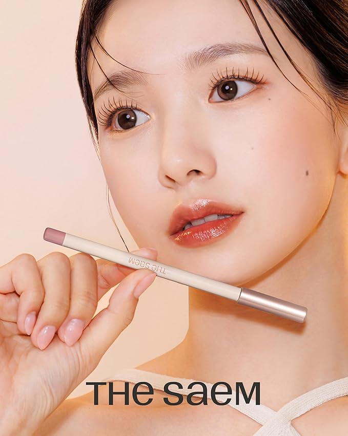 THESAEM Cover Perfection Lip Pencil - Slim, Easy-Blend & Overlip Makeup, Creamy Matte Lip Liner, Long-Lasting with Built-In Sharpener (10 Urbane)