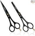 Professional Thinning Hair Cutting Shears & Barber Scissors for Hair Cutting Kit - Ideal for Kids, Men & Women - Premium J2 Japanese Stainless Steel shears for Salon, Home Use - 6.5 Inch