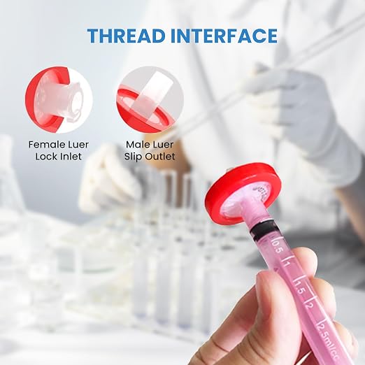PVDF Membrane Syringe Filter 25mm Diameter 0.45um Pore Size Syringe Lab Filter - Image 4