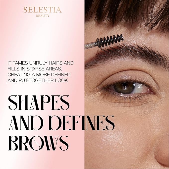 Clear Eyebrow Gel – Long-Lasting Formula for Strong Hold & Natural Finish, Clump & Flake Free – Taming & Defining Brow Lamination Gel, 0.095 fl.oz. – Strong As You Are