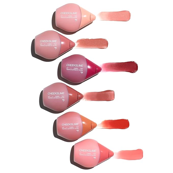 Freck Beauty CHEEKSLIME Lip & Cheek Tint - Liquid Cream Blush, High Impact Pigments, Blends Seamlessly, Dries Down to Natural Flush for All Skin Tones | FIELDING (Soft Rust)