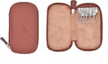 Full Grain Genuine Leather Keychain Holder Pouch with 6 Key Holders Hook