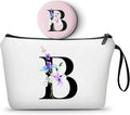 SEAMOON Women Birthday Unique Maid of Honor Friendship Gifts for Sister Bridesmaid Bride Personalized Travel Makeup Cosmetic Bag with Mirror Valentines Mothers Day Christmas Graduation B