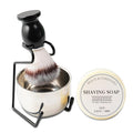 Shaving Brush Set for Men, 4pcs Shaving Set Includes Shaving Brush Shaving Soap, Bowl and Shaving Brush Stand