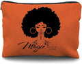 Black Girl Magic Makeup Bag - African American Girl & Women Gift - Cosmetic Bag