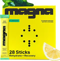 MAGNA Electrolytes Powder Drink Mix for Hydration, Energy & Focus Support with Magnesium L Threonate, Sodium, Potassium, Vitamin D, B6 & B12, Sugar Free, Mint Lemonade Flavor, 28 Servings