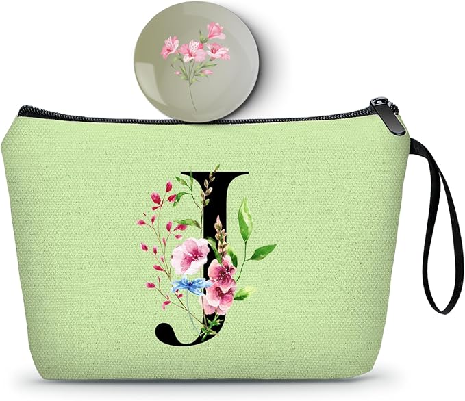 Birthday Inspirational Bridesmaid Proposal Team Small Gifts for Women Mom Aunt Teacher Sister Coworkers Makeup Cosmetic Bag Travel with Mirror Mothers Day Christmas Graduation J