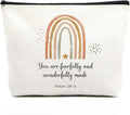 Christian Gifts for Women Religious Bible Verse Makeup Bag Inspirational Scripture Nursery Decor Gift Bag Birthday Christmas Gifts for Her Friends You Are Fearfully and Wonderfully Made Psalm 139:14