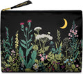 Cute Makeup Bag for Purse Waterproof Cosmetic Bags for Women Funny Smooth Zipper Travel Toiletry Pouch 10X8 Inches-Wildflowers Makeup pouch