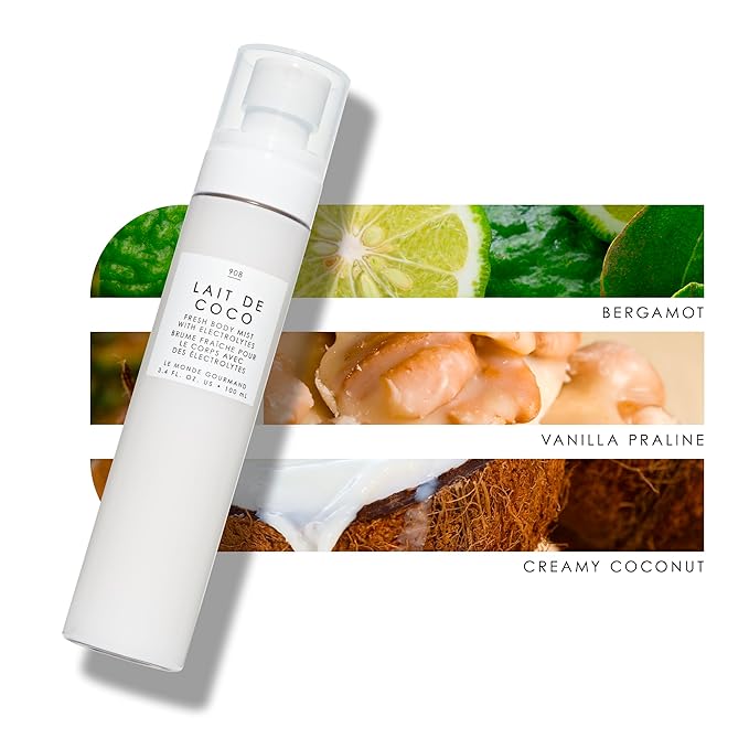 Le Monde Gourmand Lait de Coco Fresh Mist - 3.4 fl oz (100 ml) - Coconut, Bergamot, Warm Notes