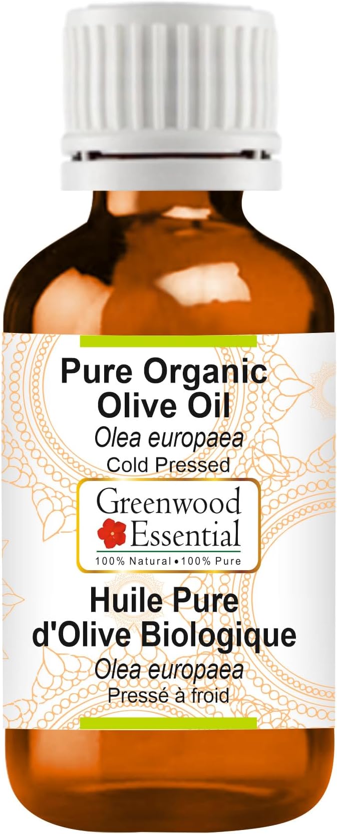Greenwood Essential Pure Olive Oil (Olea europaea) Cold Pressed 5ml (0.16 oz)
