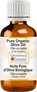 Greenwood Essential Pure Olive Oil (Olea europaea) Cold Pressed 50ml (1.69 oz)