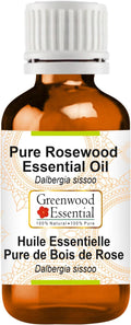 Greenwood Essential Pure Rosewood Essential Oil (Dalbergia Sissoo) Steam Distilled 5ml (0.16 oz)