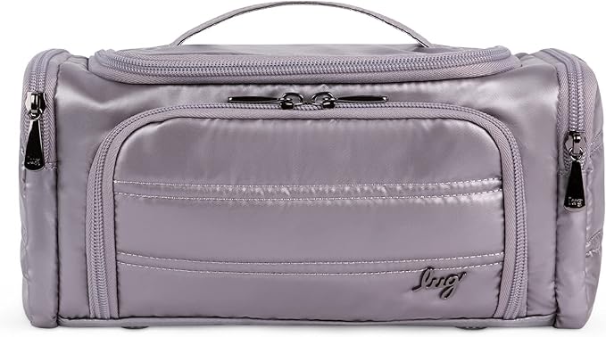 Lug Trolley Medium Cosmetic Case, METALLIC PEARL
