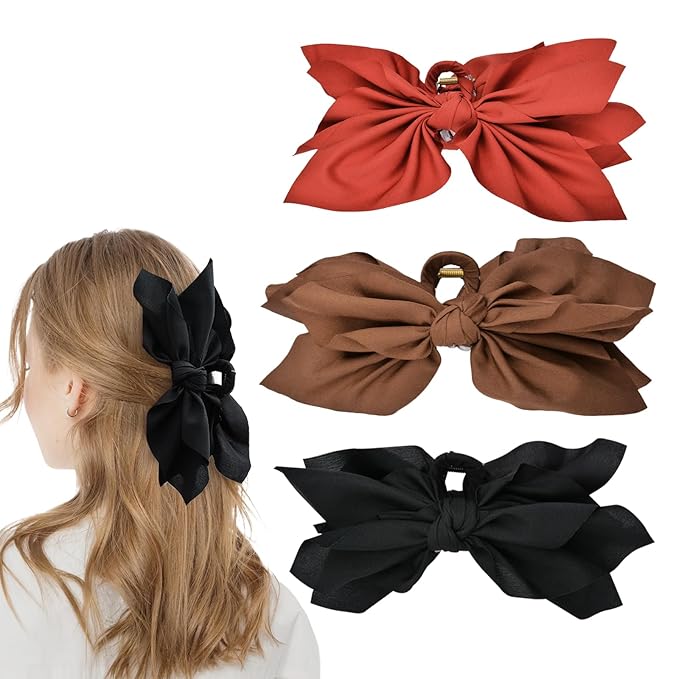 Bow Claw Clips 3PC-C