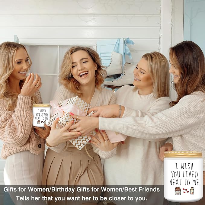 Homsolver Gifts for Women, Birthday Gifts for Women, Christmas Stocking Stuffers Unique Friendship Gift for Best Friend Birthday, Her, BFF, Sisters, Besties, Mom - Funny Lavender Scented Candles