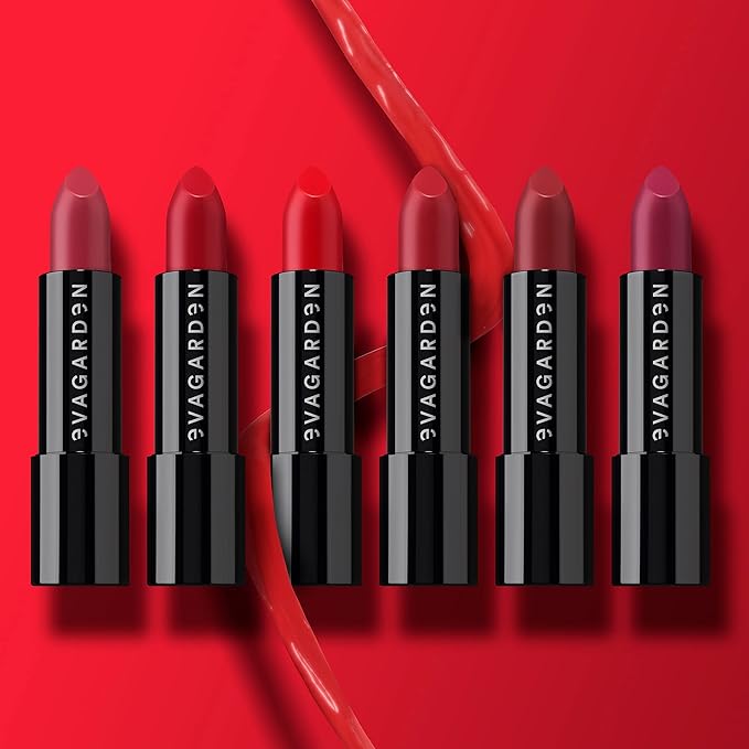 EVAGARDEN Classy Lipstick - Formulated with Natural Oils - Envelopes Your Skin with Satin Effect - Light, Pigmented Blend Gives Full Coverage and Chic Finish Instantly - 614 Brick Red - 0.1 oz
