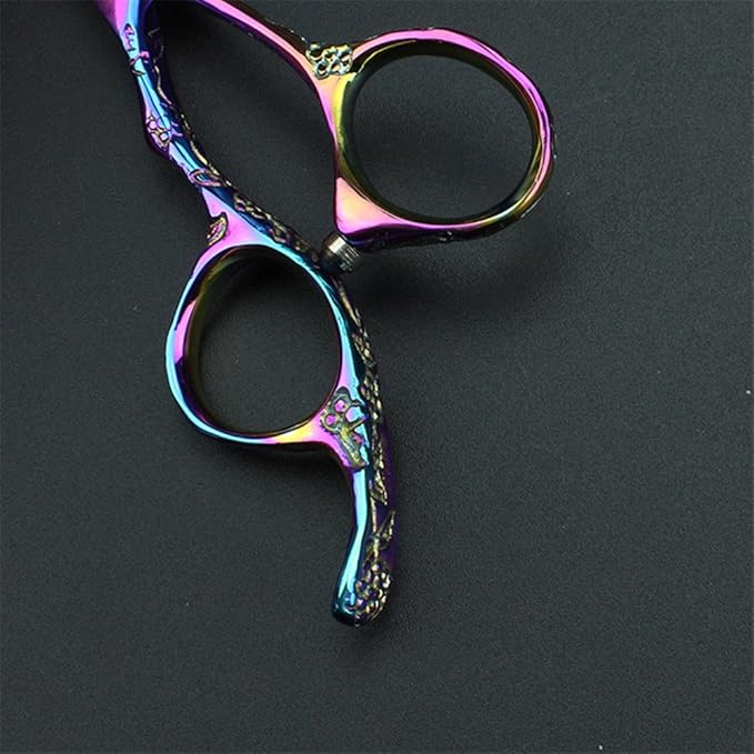 6-Inch Left Handed Hairdresser Hairdresser Scissors Set (6 inches, 2 Pieces-C)