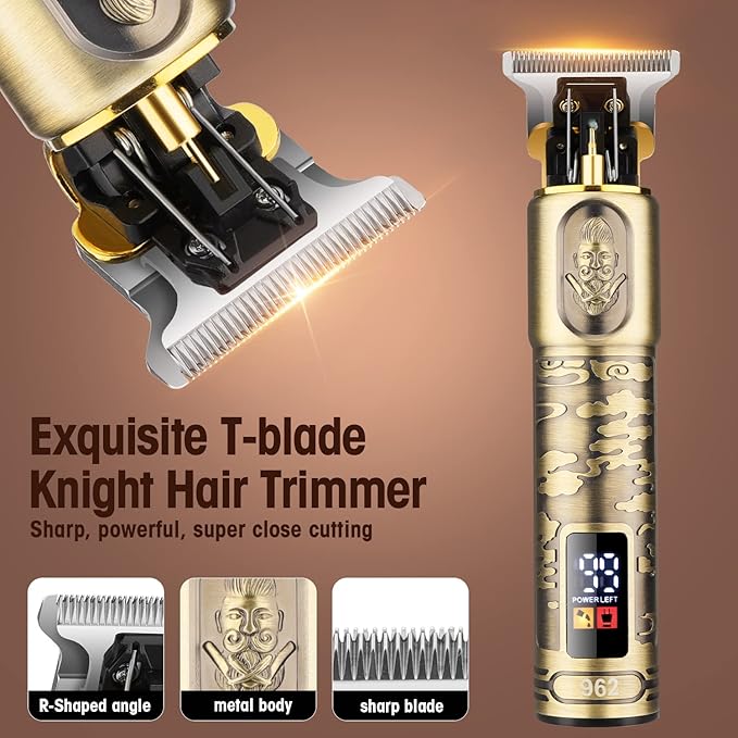 Foil Shavers for Men Electric Razor, Clippers and Trimmer for Men with LED Display, Waterproof