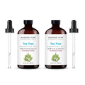Majestic Pure Tea Tree Essential Oil with Glass Dropper - 3.4 Fl Oz Pack of 2-100% Pure and Natural Tea Tree Oil - Premium Grade Essential Oils for Diffuser, Aromatherapy, Soap and Candle Making