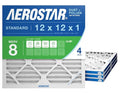 Aerostar 12x12x1 MERV 8 Air Filter, ACTUAL SIZE, Air Conditioning & Furnace by AirFiltersDelivered