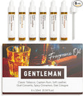 Benatu Gentleman Premium Fragrance Oils Set for Diffuser, Candle, Soap Making - Men Scents Aromatherapy Perfume Oil Gift for Home (Tobacco, Rum, Leather, Ebony, Spice Cinnamon, Oak Cologne) 6 Pcs