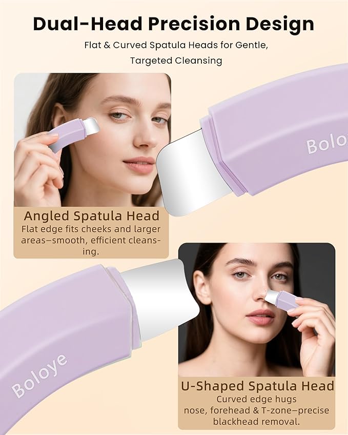 Blackhead Remover Tool – Dual-Head Face Scraper & Pore Cleaner for Deep Facial Cleansing, Nose Scraper for Nose & T-Zone, Skin Care Tool for Men and Women