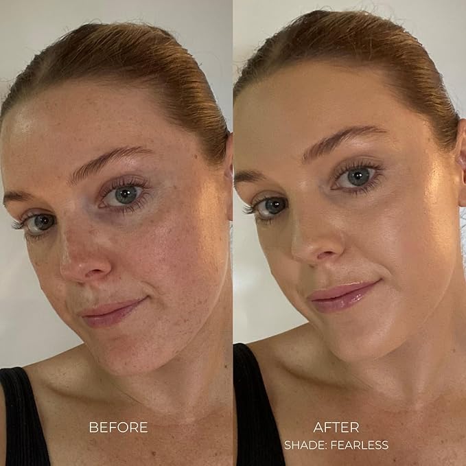 Organic Serum Foundation | Vegan, Buildable Coverage, Weightless Second Skin Feel, Transfer Proof with Skincare Ingredients in Sustainable Packaging. Brilliant 25ml
