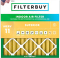Filterbuy 12x12x2 Air Filter MERV 11 Superior Pet & Allergy Defense, by Filterbuy