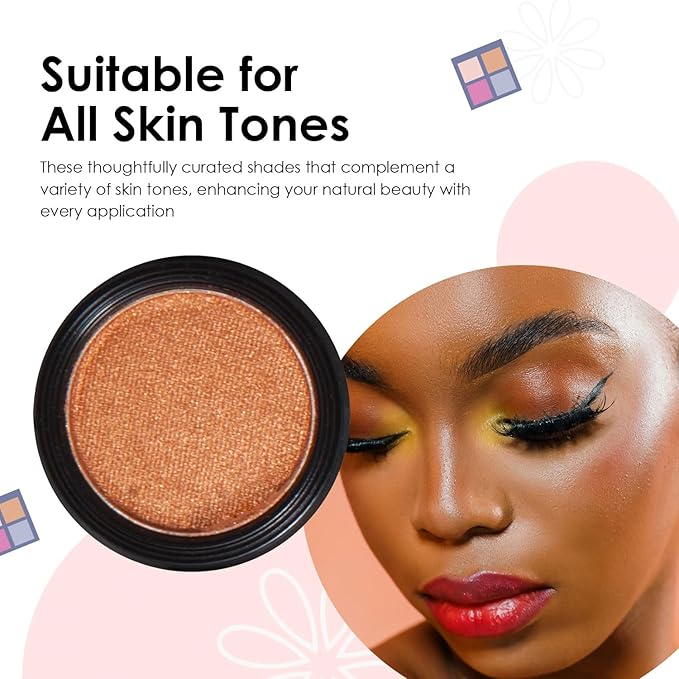 Vera Moore Eyeshadow, Highly Pigmented Eyeshades and Textures, Provide Bold and Lasting Looks, Suitable for Any Event, Easily Blendable Eye Makeup in Multiple Shades. (24 Karat)