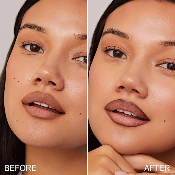 OETUIOW Lip Stain Long Lasting & Waterproof Lip Liner, Non-Stick Cup Highly Pigmented Natural Finish, Lip Gloss for All-Day Color Hold (Nude)