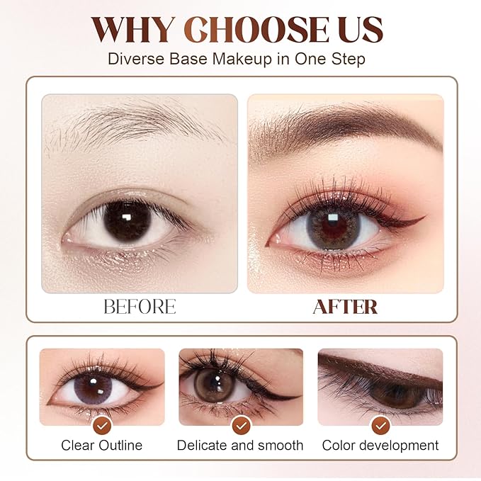 Eyeliner Pencil, Long Lasting Smudge-Proof Professional Eyeliner, Smooth and Easy to Apply, Effortlessly Create Any Look (Plum Color)