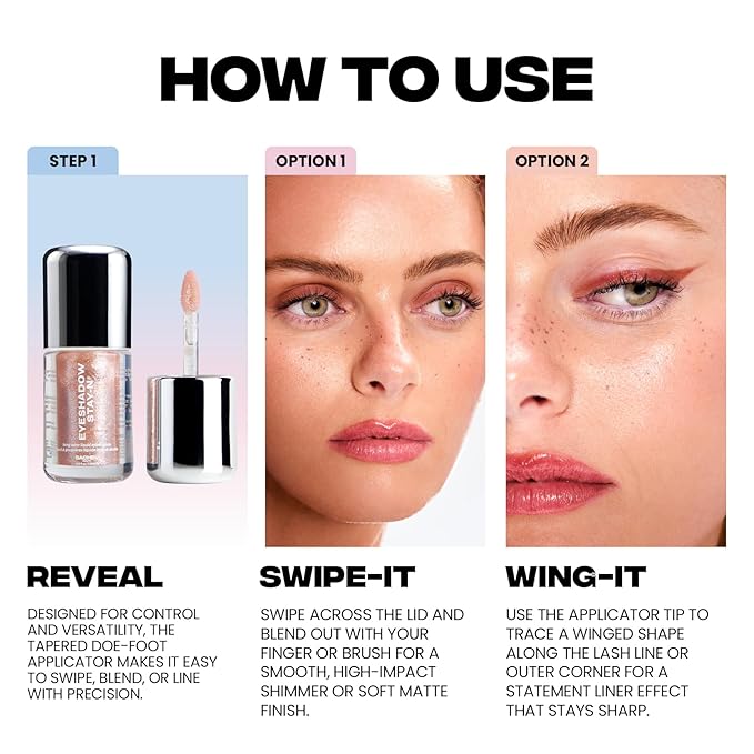 Sacheu Liquid Eyeshadow STAY-N Longwear Eye Makeup — Buildable Highly Pigmented & Blendable Eye Shadow Cream in Matte & Shimmer Finishes, Shu-ggah