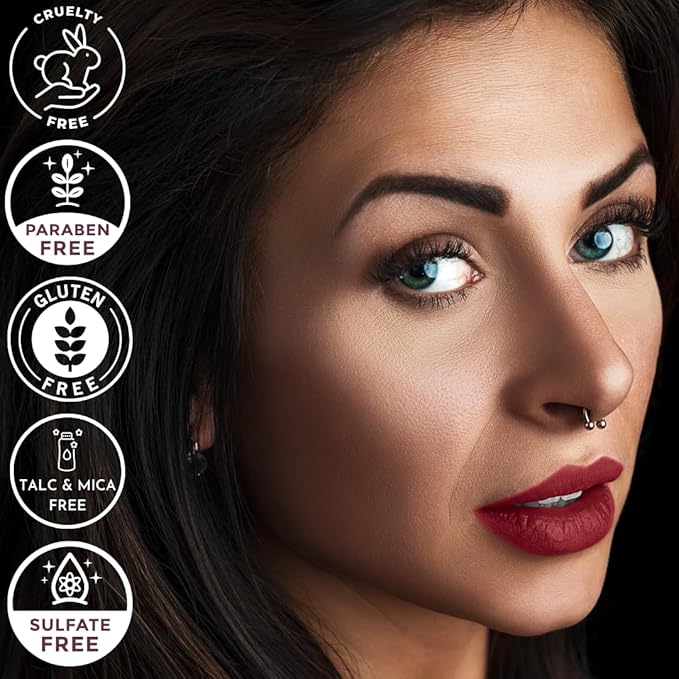 Mynena Chestnut Long Lasting Lipstick for Women Waterproof & Transfer-Proof | Hydrating with Shea Butter | Bold Pigment Intense Matte Color Lip Stain | Talc-Free & Vegan Product that Performs | Sienna