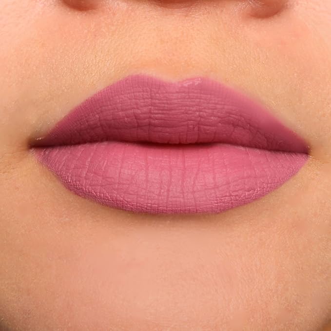pūrlisse Velvet Crush Long Lasting Lipstick - Matte Finish Hydrating Lipstick - Enriched with Bakuchiol, Mango Seed & Shea Butter to Soften & Smooth Lips - Mauve Berry (0.12 oz)