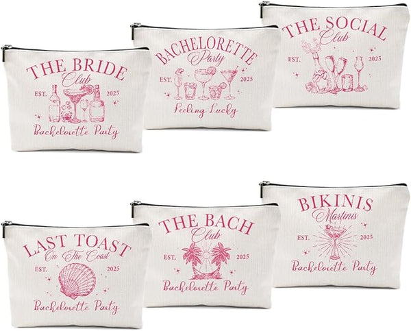1 Pcs 3 Pcs 4 Pcs Makeup Bag, Girls Trip Gifts Favors Girls Weekend Gifts, Friendship Gifts for Women Bestie Bride